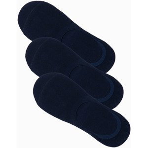 Ombre  Pánské ponožky Alvar navy 3 pack  Doplňky k obuvi Tmavě modrá