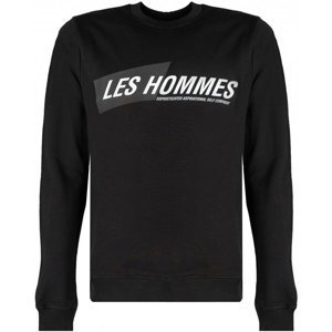 Les Hommes  LLH401-758P | Round Neck Sweater  Mikiny Černá