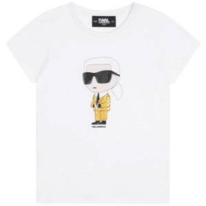 Karl Lagerfeld  Z15417-N05-B  Trička s krátkým rukávem Dětské Bílá