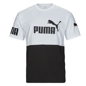 Puma  PUMA POWER COLORBLOCK  Trička s krátkým rukávem Bílá