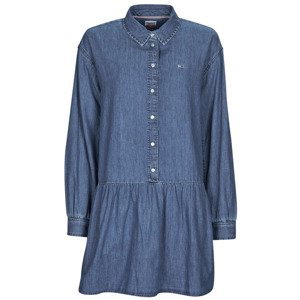 Tommy Jeans  TJW CHAMBRAY SHIRT DRESS  Krátké šaty Modrá