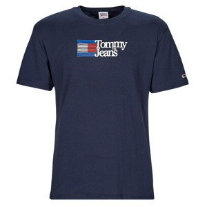Tommy Jeans  TJM CLSC RWB CHEST LOGO TEE  Trička s krátkým rukávem Tmavě modrá