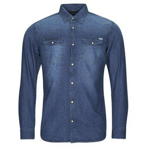 Jack & Jones  JJESHERIDAN SHIRT L/S  Košile s dlouhymi rukáv Modrá