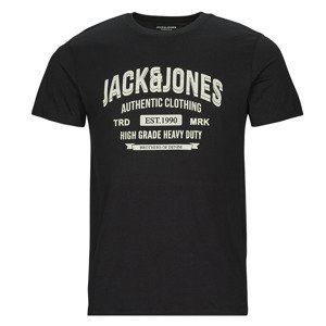 Jack & Jones  JJEJEANS TEE SS O-NECK  Trička s krátkým rukávem Černá