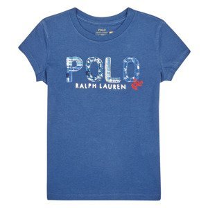 Polo Ralph Lauren  SS POLO TEE-KNIT SHIRTS-T-SHIRT  Trička s krátkým rukávem Dětské Modrá