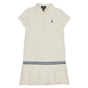 Polo Ralph Lauren  SS KC DRESS-DRESSES-DAY DRESS  Krátké šaty Dětské Bílá