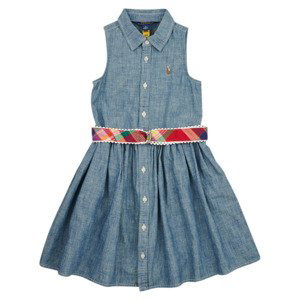 Polo Ralph Lauren  ADALENE DR-DRESSES-DAY DRESS  Krátké šaty Dětské Modrá