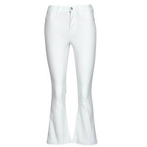 Noisy May  NMSALLIE HW KICK FLARED JEANS VI163BW S*  Jeans široký střih Bílá
