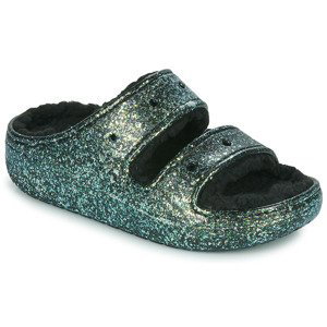 Crocs  Classic Cozzzy Glitter Sandal  Dřeváky Černá