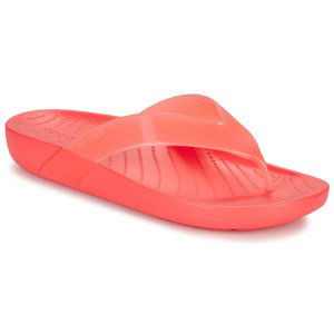 Crocs  Crocs Splash Glossy Flip  Žabky Červená