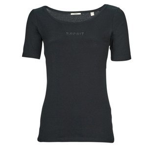Esprit  tshirt sl  Trička s krátkým rukávem Černá