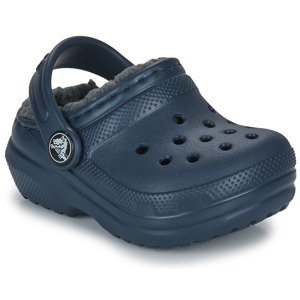 Crocs  Classic Lined Clog T  Pantofle Dětské Tmavě modrá