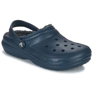 Crocs  Classic Lined Clog K  Pantofle Dětské Tmavě modrá