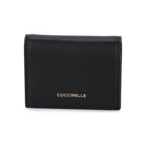 Coccinelle  001 METALLIC SOFT  Peněženky Černá