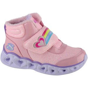 Skechers  Heart Lights - Brilliant Rainbow  Kotníkové boty Dětské Růžová
