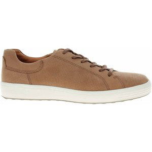 Ecco  Pánská obuv  Soft 7 M 47026402034 camel  Šněrovací polobotky Hnědá