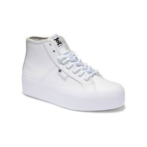 DC Shoes  Manual hi wnt ADJS300286 WHITE/WHITE (WW0)  Módní tenisky Bílá
