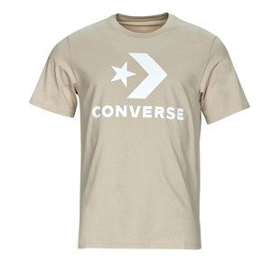 Converse  GO-TO STAR CHEVRON LOGO  Trička s krátkým rukávem Béžová