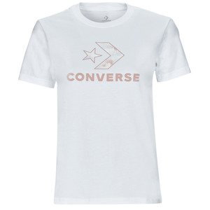 Converse  FLORAL STAR CHEVRON  Trička s krátkým rukávem Bílá