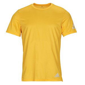 adidas  RUN IT TEE M  Trička s krátkým rukávem Žlutá