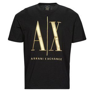 Armani Exchange  8NZTPQ  Trička s krátkým rukávem Černá