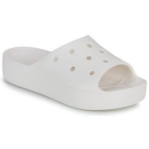 Crocs  CLASSIC PLATFORM SLIDE  pantofle Bílá