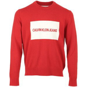 Calvin Klein Jeans  Institutional Box Sweater  Svetry Červená