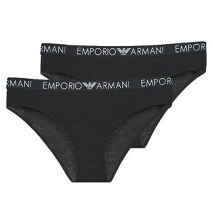 Emporio Armani  BI-PACK BRIEF PACK X2  Kalhotky Černá