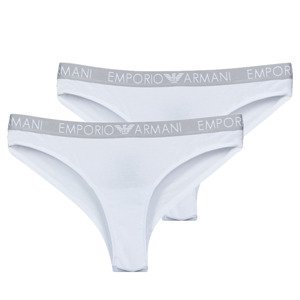 Emporio Armani  BI-PACK BRAZILIAN BRIEF PACK X2  Kalhotky Bílá