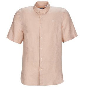 Timberland  SS Mill River Linen Shirt Slim  Košile s krátkými rukávy Růžová