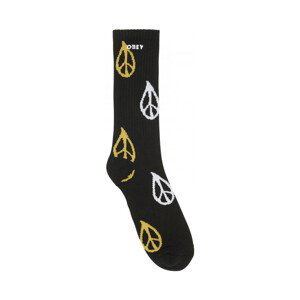 Obey  Peaced socks  Ponožky Černá