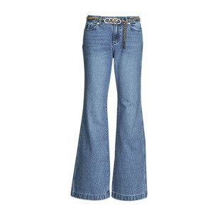 MICHAEL Michael Kors  FLARE CHAIN BELT DNM JEAN  Jeans široký střih Modrá