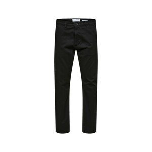 Selected  Slim Tape New Miles Pants - Black  Kalhoty Černá