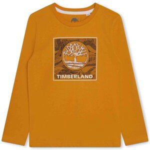 Timberland  T25U36-575-J  Trička s krátkým rukávem Dětské Žlutá