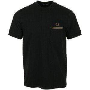 Fred Perry  Loopback Jersey Pocket T-Shirt  Trička s krátkým rukávem Černá
