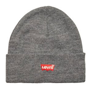 Levis  RED BATWING EMBROIDERED SLOUCHY BEANIE  Čepice Šedá