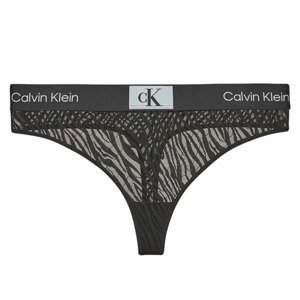 Calvin Klein Jeans  MODERN THONG  String Černá