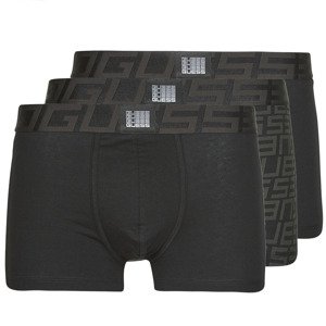 Guess  IDOL BOXER TRUNK PACK X3  Boxerky Černá