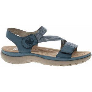 Rieker  Dámské sandály  64870-14 blau  Sandály Modrá