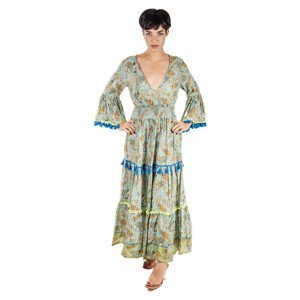 Isla Bonita By Sigris  Dlouhé Midi Šaty  Společenské šaty Zelená