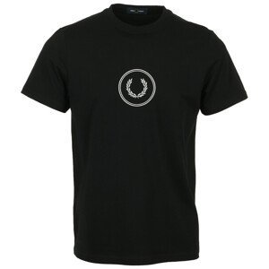 Fred Perry  Circle Branding T-Shirt  Trička s krátkým rukávem Černá