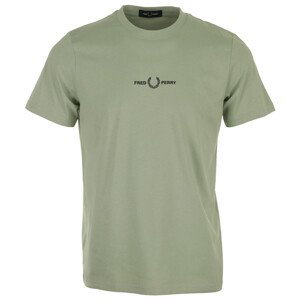 Fred Perry  Embroidered T-Shirt  Trička s krátkým rukávem Zelená