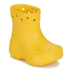 Crocs  Classic Boot T  Holínky Dětské Žlutá