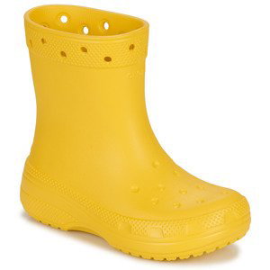 Crocs  Classic Boot K  Holínky Dětské Žlutá