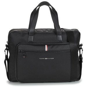 Tommy Hilfiger  TH ESSENTIAL PIQUE COMPUTER BAG  Tašky na dokumenty Černá