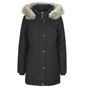 Tommy Hilfiger  PADDED PARKA WITH FUR  Parky Černá