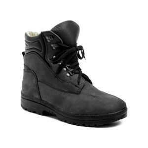 Arno  Livex 410 černá nubuk pánská kotníčková nadměrná obuv  Kotníkové boty Dětské Černá