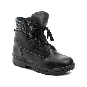 Arno  Livex 410 černá líc pánská zimní kotníčková nadměrná obuv  Kotníkové boty Dětské Černá