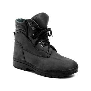 Arno  Livex 410 černá nubuk pánská zimní kotníčková nadměrná obuv  Kotníkové boty Dětské Černá