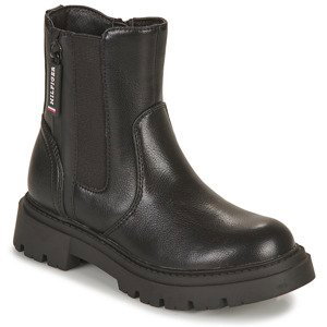 Tommy Hilfiger  T3A5-33025-1355999  Kotníkové boty Dětské Černá